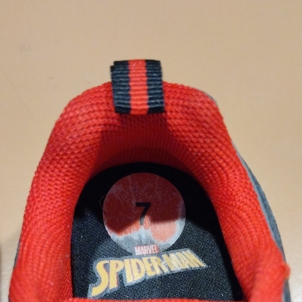 Marvel Spiderman Light Up Kids Sneakers - Red, Black, and Gray - Picture 3 of 4